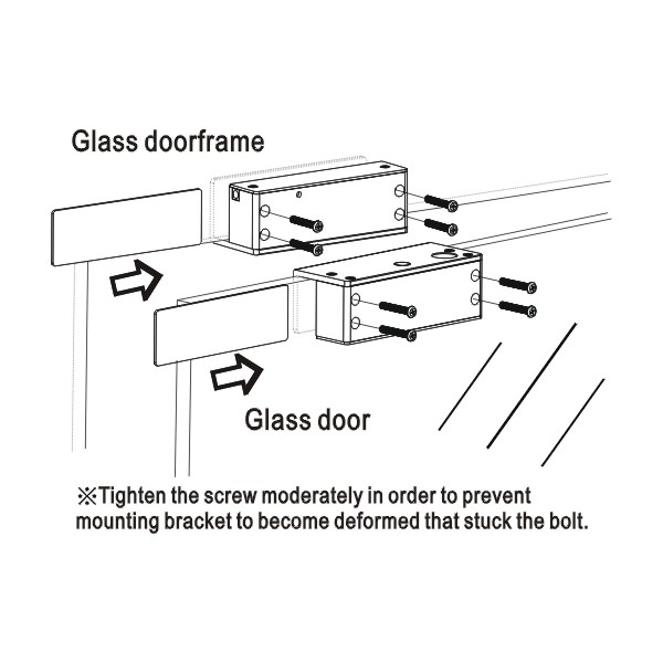 SOCA - Dead Bolt Lock (For Glass Door Type) With door position detection output (N.O./ N.C.)