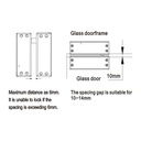 SOCA - Dead Bolt Lock (For Glass Door Type) With door position detection output (N.O./ N.C.)