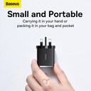 BASEUS MOBILE PHONE CHARGER BLACK