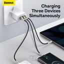 BASEUS MOBILE PHONE CHARGER WHITE