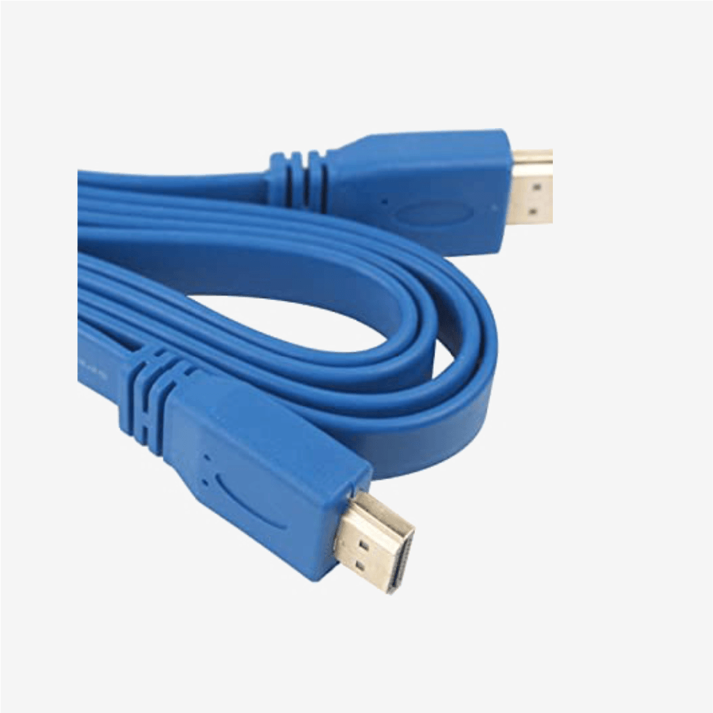 [HF 5m] High Speed Flat HDMI 1.4 Cable, Blue, 5M
