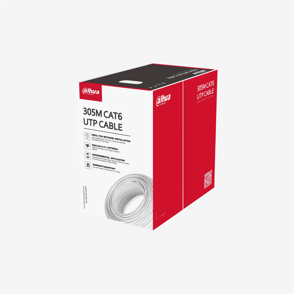 Dahua 305M Cat6 Full Copper UTP Cable Roll