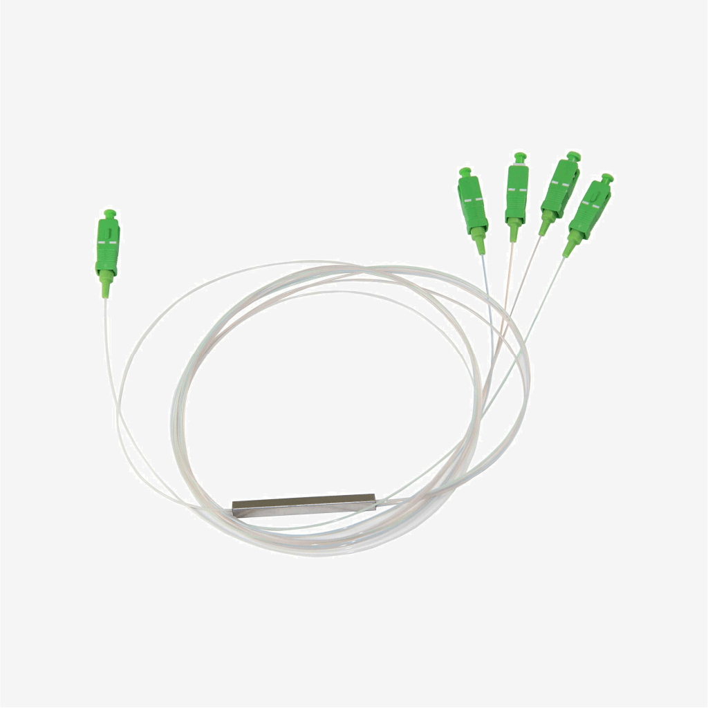 [PLC Splitter 1x4] SC/APC Single Mode Fiber Splitter 1x4 1m