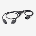 Equip High Quality Power Y-Cable C14 Male to 2xC13 Female to 1.6m