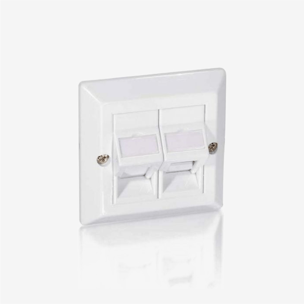 Equip Universal Dual 45° Angled Insert Faceplate