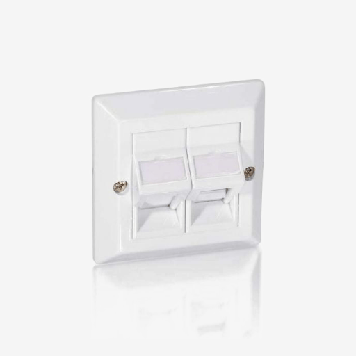 Equip Universal Dual 45° Angled Insert Faceplate