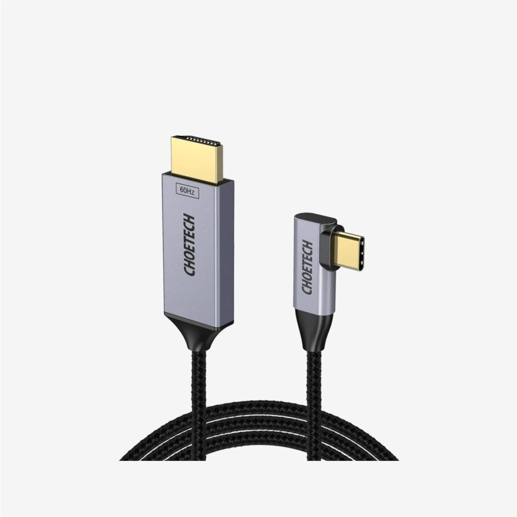 [XCH-1803] Choetech USB Type C To HDMI Braided Angled Cable 4K@60Hz 1.8m