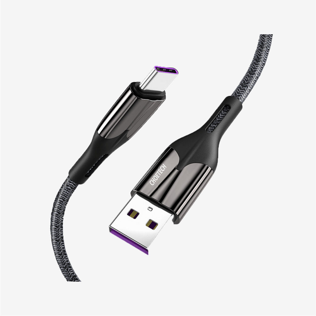 Choetech USB A to Type C 5A Fast Charging Nylon Braided Cable