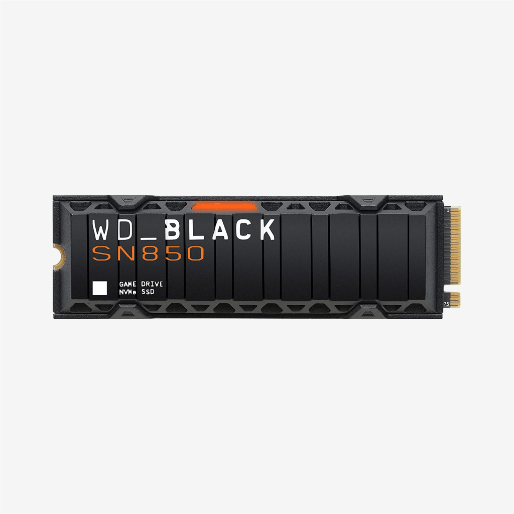 WD Black SN850 1TB M.2 NVMe (PCIe Gen4 x4) SSD (With Heatsink) Read 7000MB/s