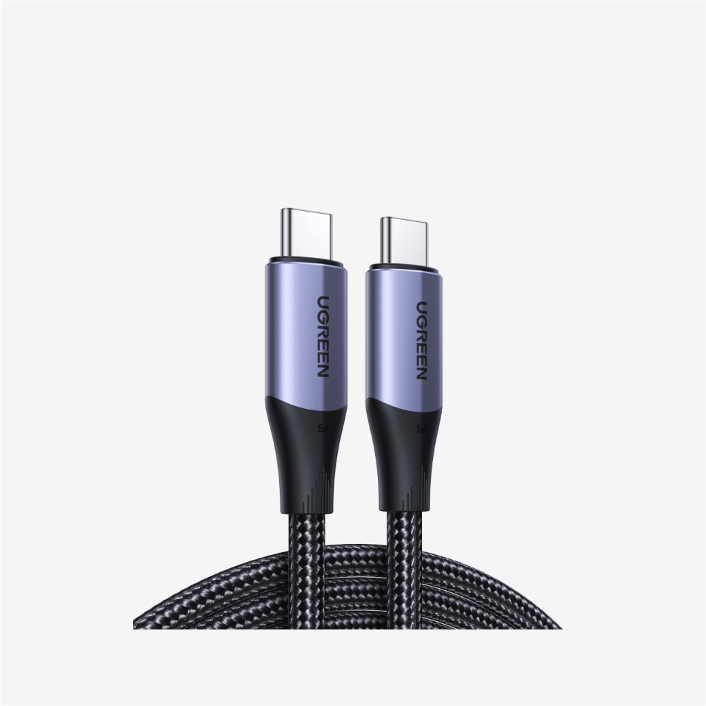 [80150] Ugreen USB-C Gen2 5A Braided Cable/100W/10Gbps/1m