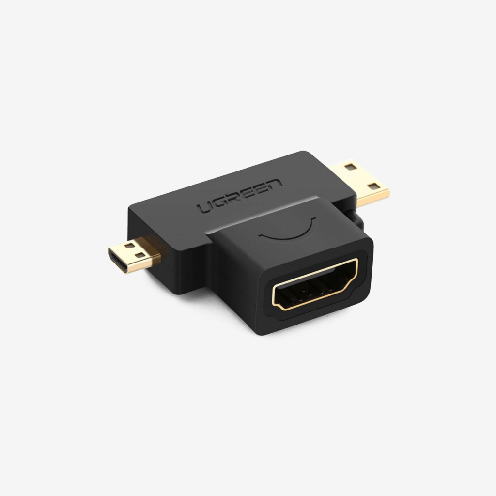 [20144] Ugreen Micro HDMI + Mini HDMI Male To HDMI Female Adapter