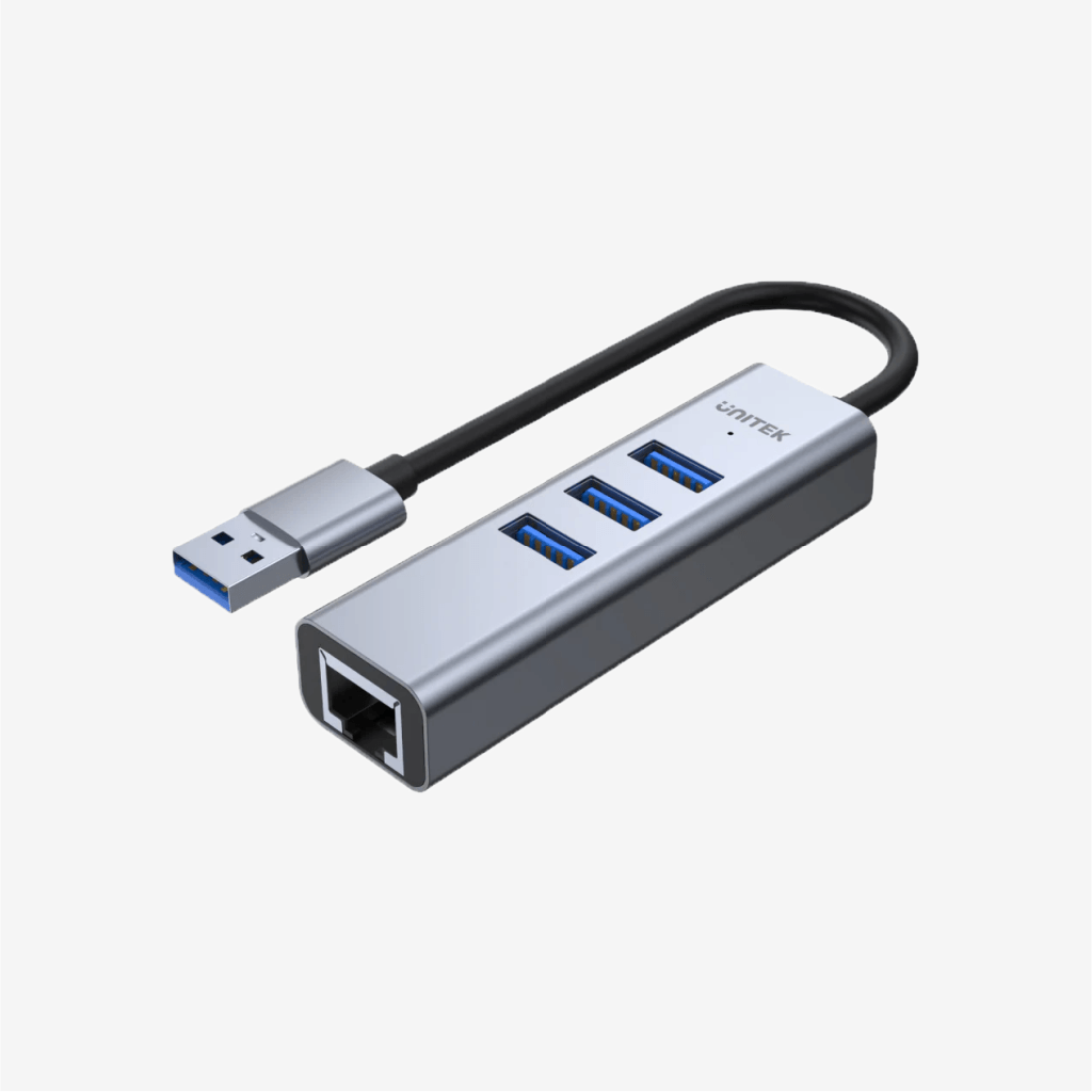 [H1906A] Unitek uHUB Q4+ 4-in-1 USB-A and Ethernet Hub