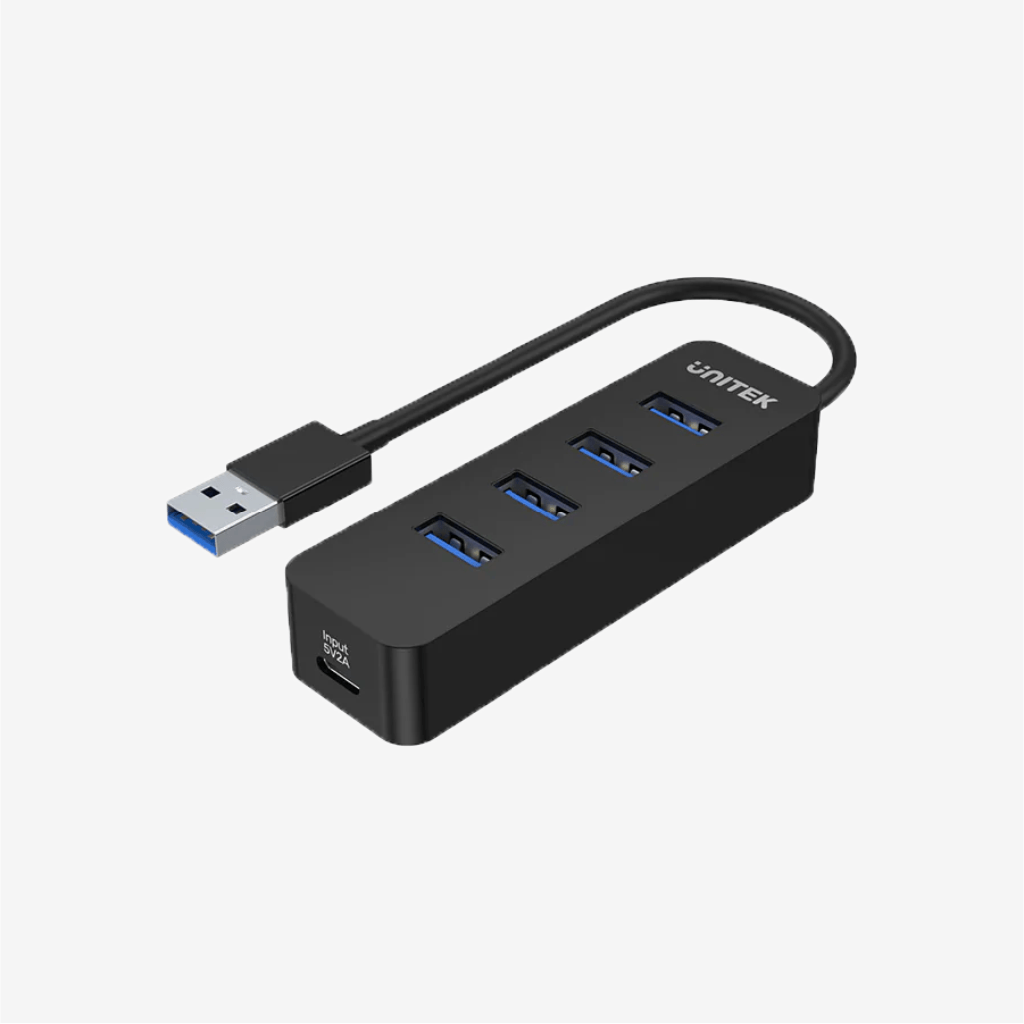 [H1117A] Unitek uHUB Q4 4 Ports USB-A 3.0 Hub with USB-C Power Port