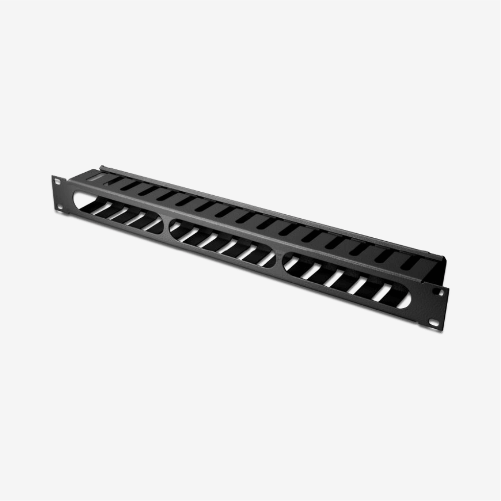 [327313] Equip - 19" RACK MOUNT CABLE MANAGEMENT PANEL, BLACK
