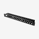Equip - 19" RACK MOUNT CABLE MANAGEMENT PANEL, BLACK