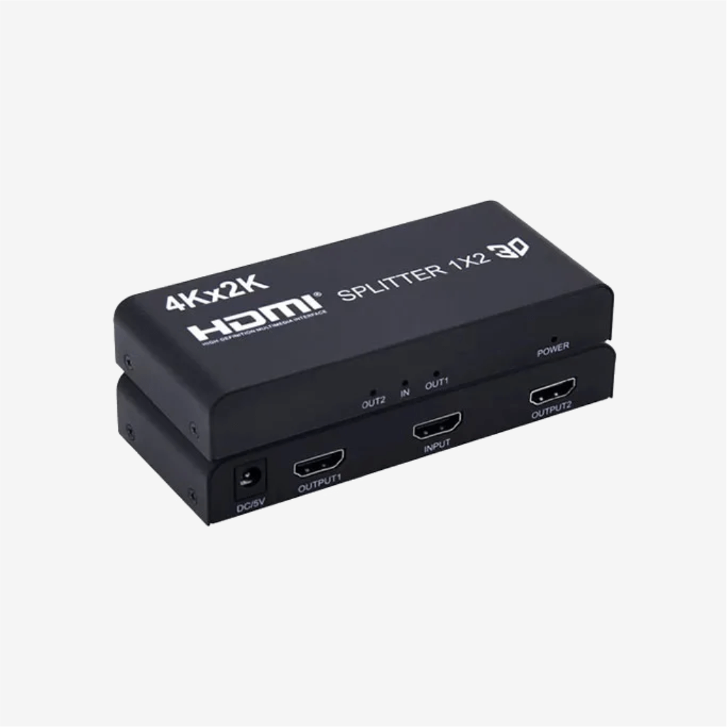 HDMI 2 Port Splitter 4K 3D 1x2 High Quality Video Distributor