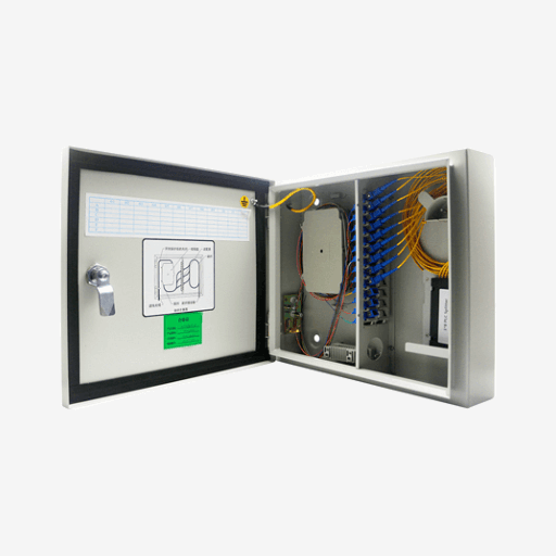 Sopto - Splitter Distribution Box Indoor wall mounted 72 cores Simplex SC/Duplex LC type without adaptors , pigtails and splitter Cold rolled steel Single door type A