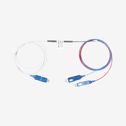 Sopto - Splitter PLC Type Steel Tube 1× 2 G.657.A1 0.9mm Diameter 1M Fiber Length Input SC/UPC Output SC/UPC