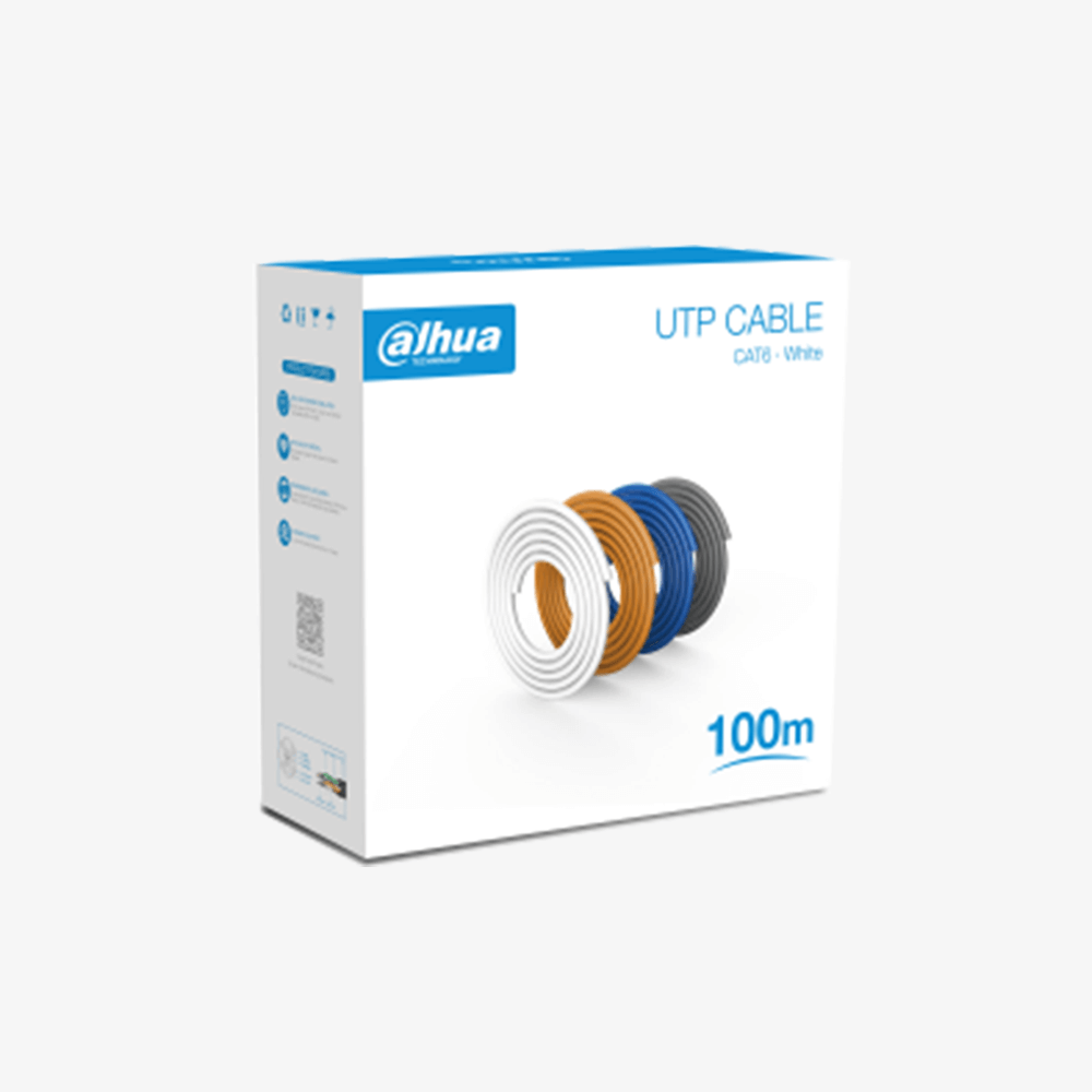 Dahua - 100m UTP CAT6 Cable (White)