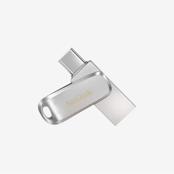 SanDisk Ultra Dual Drive Luxe USB 3.2 Gen 1 Type-A & Type-C Flash Drive 64GB