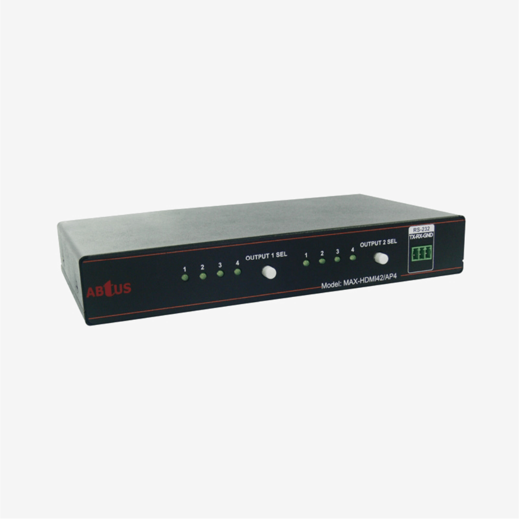 Abtus 4 in 2 out HDMI Matrix Switcher