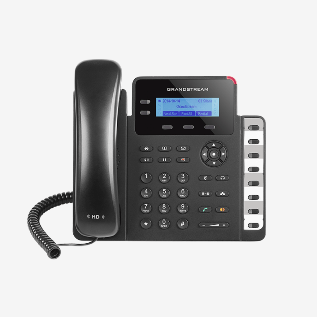 [GXP1628] Grandstream 2-Line Gigabit 3-Way Conferencing Entry-Level PoE IP Phone