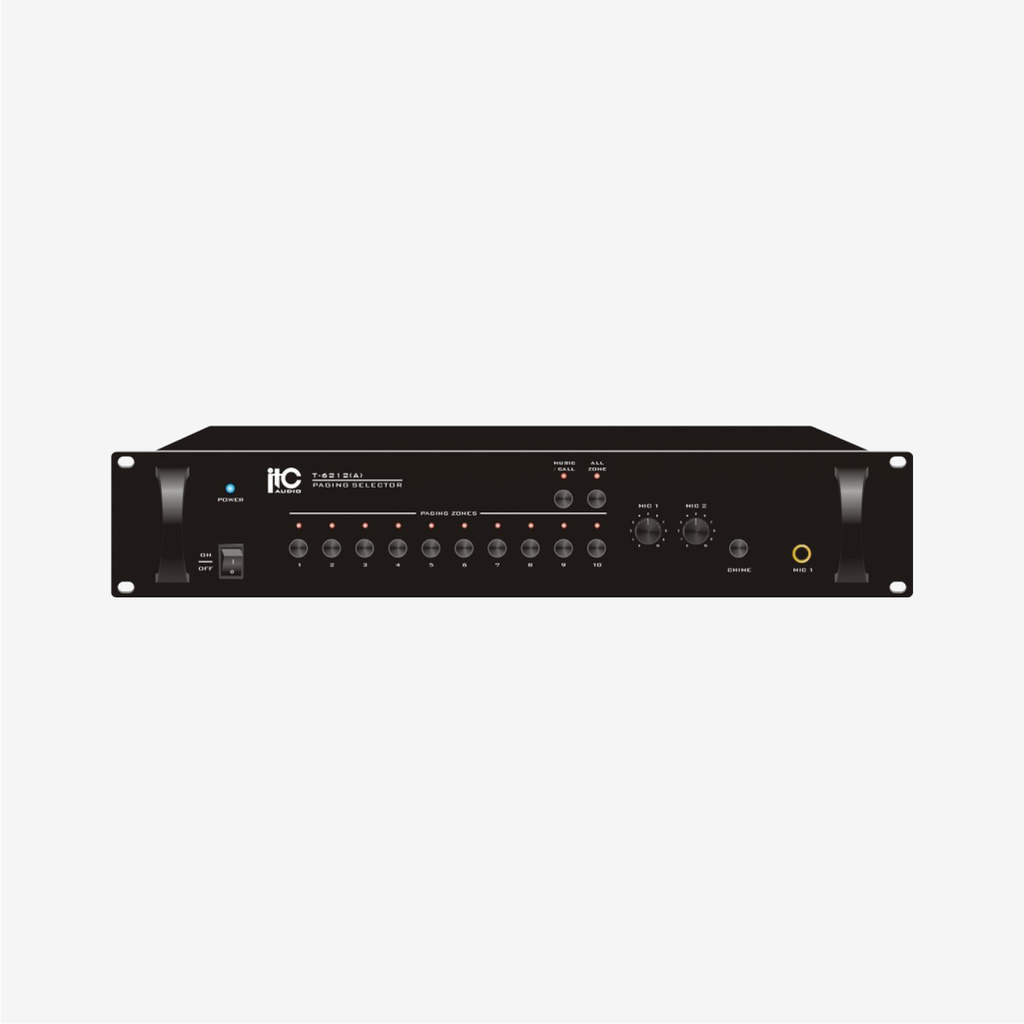 ITC - 10 Zone Paging Controller with Speaker Selector - T-6212(A)