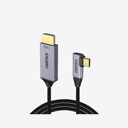 Choetech USB Type C To HDMI Braided Angled Cable 4K@60Hz 1.8m