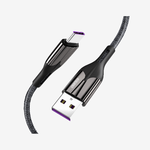 Choetech USB A to Type C 5A Fast Charging Nylon Braided Cable