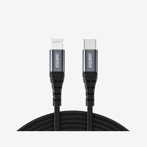 Choetech USB Type C to Lightning Premium Nylon Braided Cable 2M