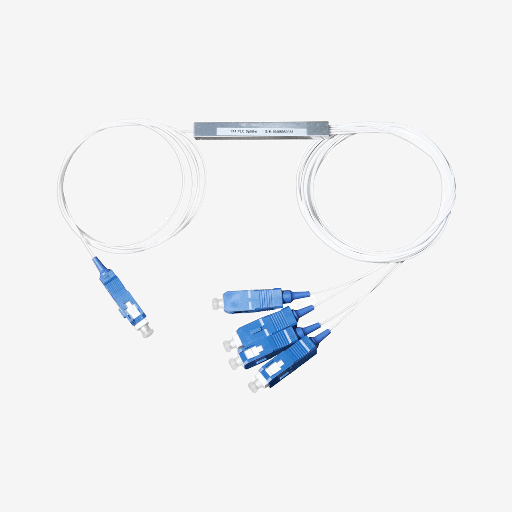 Sopto - Splitter PLC Type Steel Tube 1× 4 G.657.A1 0.9mm Diameter 1M Fiber Length Input SC/UPC Output SC/UPC