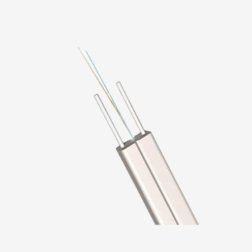 Sopto - Indoor Cabling Bow-Type Fiber Drop Cable , Non-metal strength member KFRP; LSZH jacket; Non Self-Supporting G.657.A1 Duplex