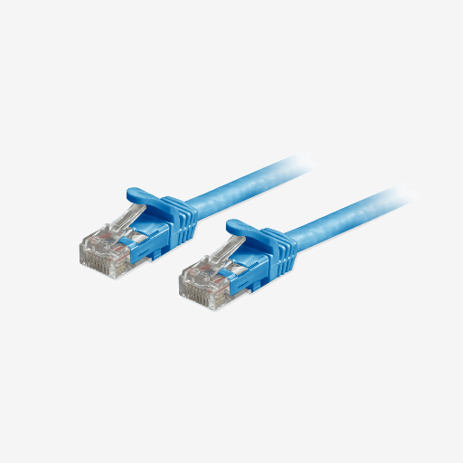 Sopto - LAN cable Straight-throuth Cat6 , PVC , Pure Copper 24AWG Unshielded twisted paired , 0.5M with RJ45 Connecters Blue