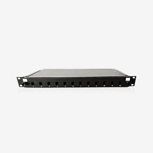 Sopto - Terminal Box Indoor 19inch rack drawer 12 ports Simplex SC/Duplex LC type without adaptors , pigtails and splitter Cold rolled steel type B
